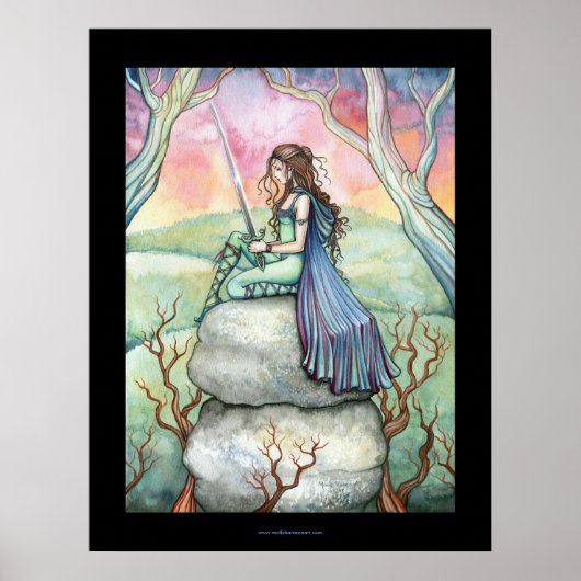 Overdenkend Poster Guinivere (Voorkant)