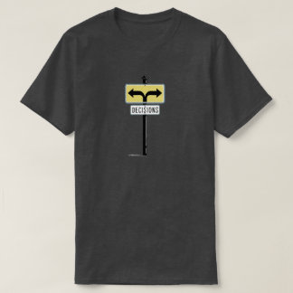 Overdenkend T-shirt | Grappige besluiteloze keuzes