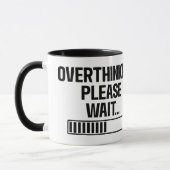 Overdenkend, wacht alsjeblieft met keramische Mok (Links)