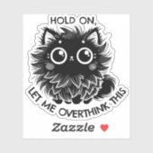Overdenkende Cat Sticker (Vel)