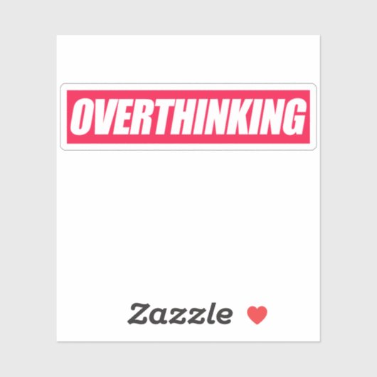 Overdenkende Citaat Sticker (Vel)