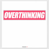 Overdenkende Citaat Sticker (Vel)