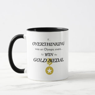 Overdenkende goudmedaille mok