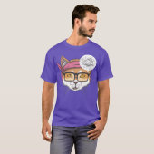 Overdenkende kattenvriend t-shirt (Voorkant volledig)