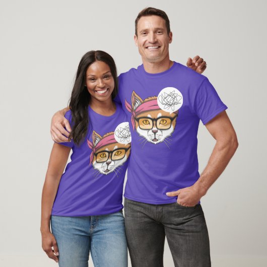 Overdenkende kattenvriend t-shirt (Unisex)