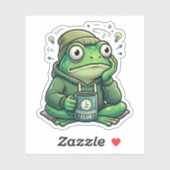 Overdenkende Kikker Sticker (Vel)