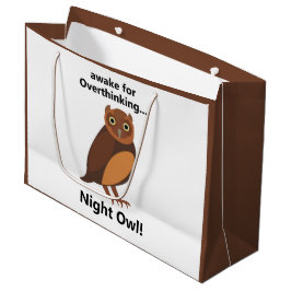 Overdenkende Nachtuil Grappig Groot Cadeauzakje