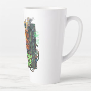 Overdenkende Processor Overbelasting Grappige Tech Latte Mok