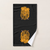 Overdenkende tijger bad handdoek (Handdoek)