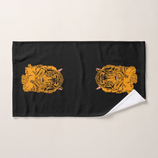 Overdenkende tijger bad handdoek (Handdoek)