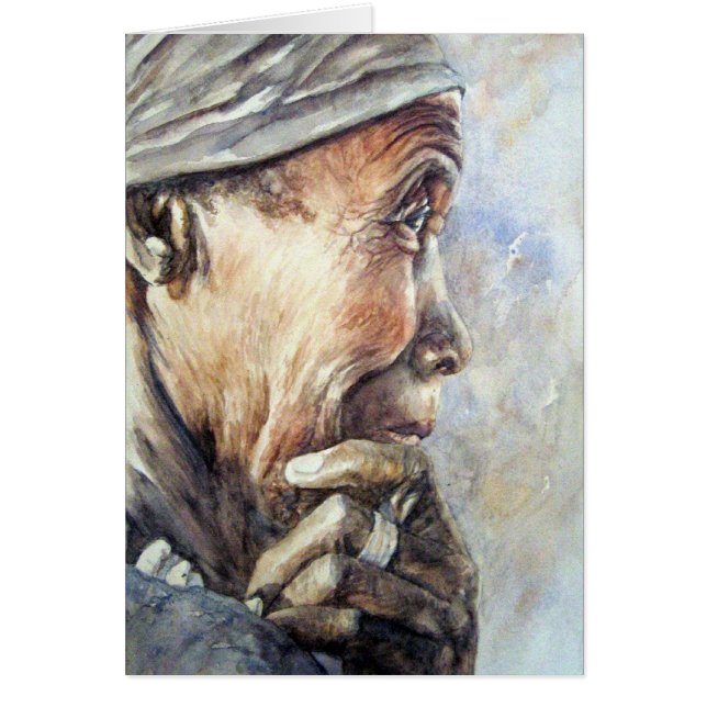 Overdenkende vrouw (Voorkant)