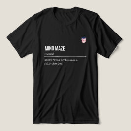 Overdenker Funny Angst & Introvert voor studenten Tri-Blend Shirt