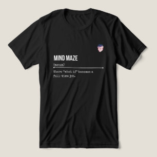 Overdenker Funny Angst & Introvert voor studenten Tri-Blend Shirt