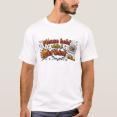 Overdenker Grappig Retro Pop Art Strip Quote T-shirt (Voorkant)