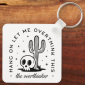 Overdenker overdenkt grappige citaten sleutelhanger (Achterkant)