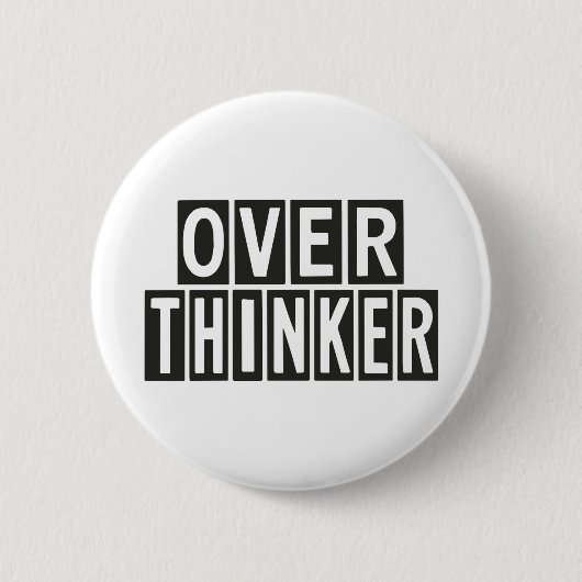 Overdenker Ronde Button 5,7 Cm (Voorkant)
