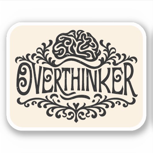 Overdenker Sticker (Voorkant)