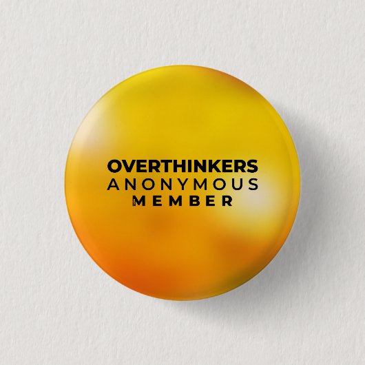 Overdenkers Anonymous Badge Ronde Button 3,2 Cm (Voorkant)