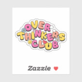 Overdenkers club sticker (Vel)