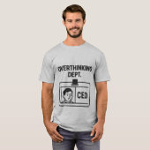 Overdenking Afdeling – CEO Funny Minimalistische T T-shirt (Voorkant volledig)