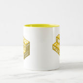 Overdenking en onderverveelde Mok w verses (goud) (Center)