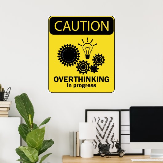 Overdenking in uitvoering poster (Thuiskantoor)