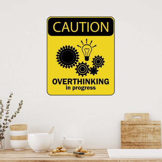 Overdenking in uitvoering poster (Keuken)