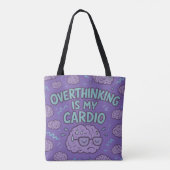 Overdenking is mijn hart tote bag (Achterkant)