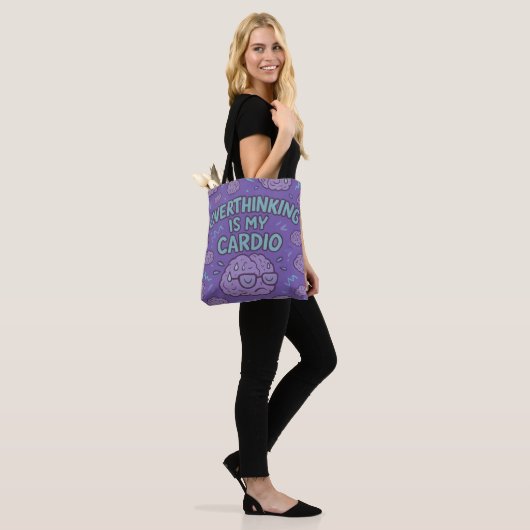 Overdenking is mijn hart tote bag (Op model)