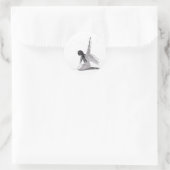 Overdenking Ronde Sticker (Tas)