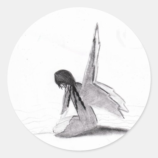 Overdenking Ronde Sticker (Voorkant)