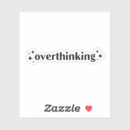 Overdenking Sticker (Vel)