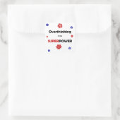 Overdenking Vierkante Sticker (Tas)