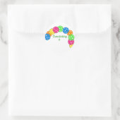 Overdinking it pickleball design ronde sticker (Tas)