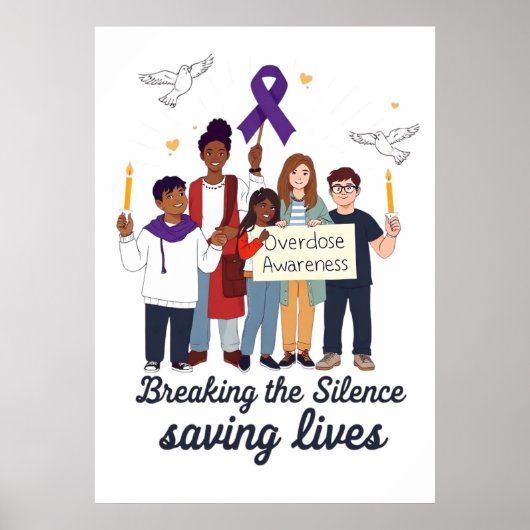 Overdose Awareness - Breaking the Silence  Poster (Voorkant)