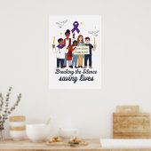 Overdose Awareness - Breaking the Silence  Poster (Keuken)