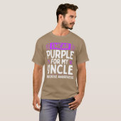 Overdose Awareness Family Warrior Purple Ribbon Un T-shirt (Voorkant volledig)