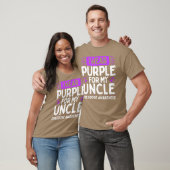 Overdose Awareness Family Warrior Purple Ribbon Un T-shirt (Unisex)