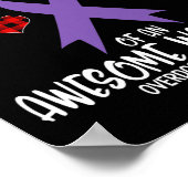 Overdose Awareness Ik ben trots op tante van Gewel Poster (Hoek)