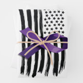 Overdose Awareness Month Amerikaanse vlag lint Inpakpapier Vel (In situ)