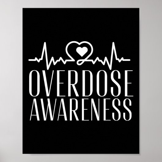 Overdose Awareness Purple  Poster (Voorkant)