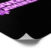 Overdose Awareness Purple Ribbon Drug Addiction 32 Poster (Hoek)