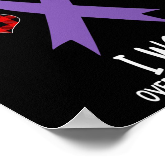 Overdose Awareness Ribbon I Came We Fought I Won C Poster (Hoek)