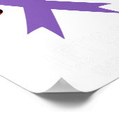 Overdose Awareness Ribbon I'm Warrior Let's Raise  Poster (Hoek)