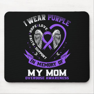 Overdose Awareness Shirt In Memory Of Mom Purple R Muismat