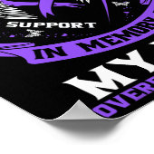 Overdose Awareness Shirt In Memory Of Mom Purple R Poster (Hoek)