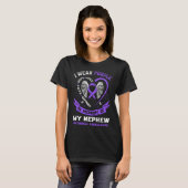 Overdose Awareness Shirt In Memory Of Nephew Purpl (Voorkant volledig)