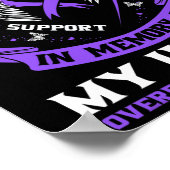 Overdose Awareness Shirt In Memory Of Uncle Purple Poster (Hoek)