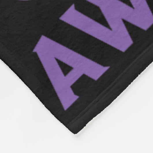 Overdose Awareness Support Squad Butterfly Purple Fleece Deken (Hoek)