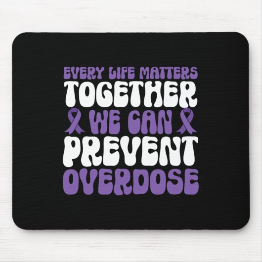 Overdose Awareness – We Can Prevent Overdose  Muismat (Voorkant)